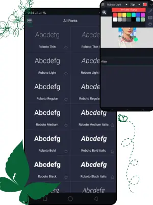 Multiple Text and Fonts
